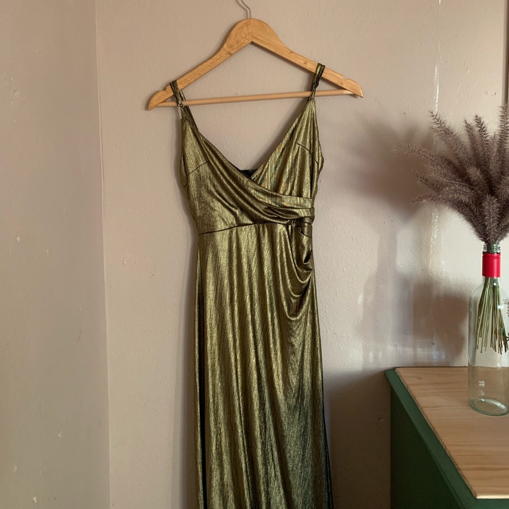 Long slit dress